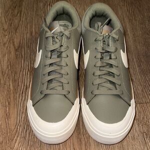 Nike Sage green with tan and cream accents